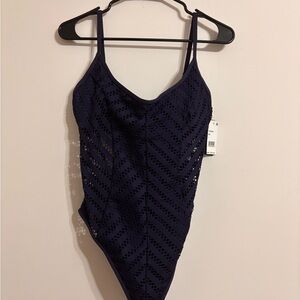 Kenneth Cole Navy One Piece Swimsuit